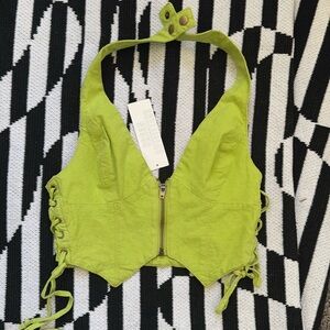 Urban outfitters cropped halter top size small